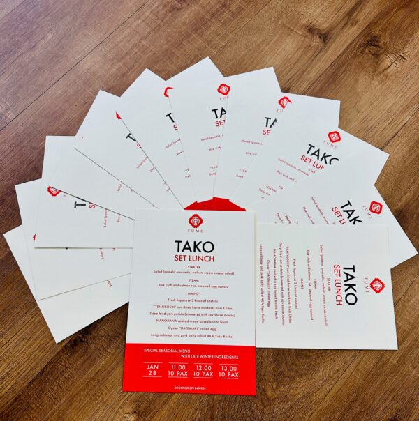 Menu A3 - A4- A5 Premium Paper - Image 2